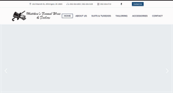 Desktop Screenshot of matthewsformalwear.com